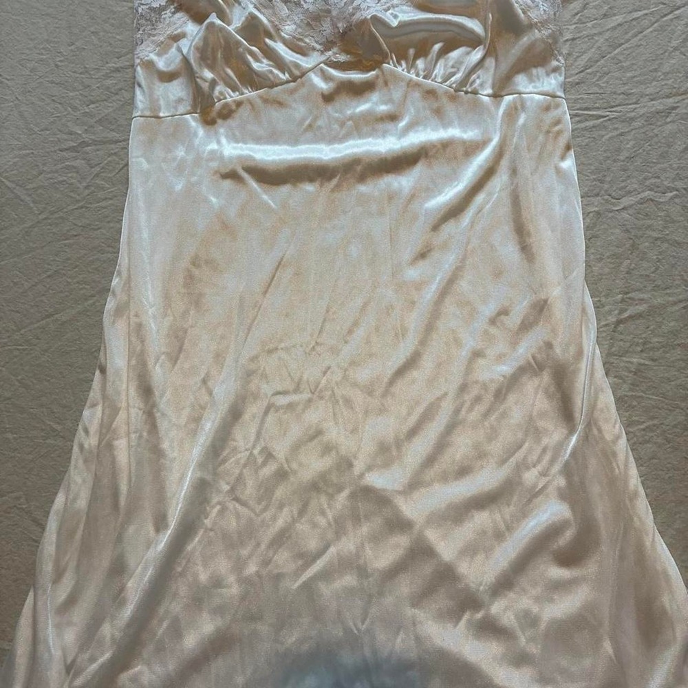 Vintage‎ white lace slip dress